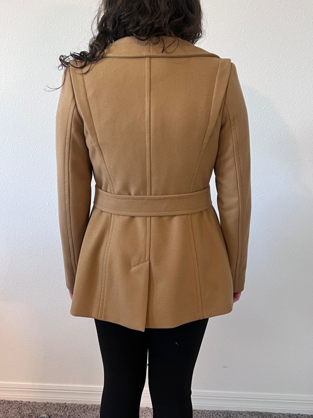 Cashmere & Virgin Wool Babaton by Aritzia "The Connor Coat" XS Belted - Picture 5 of 17